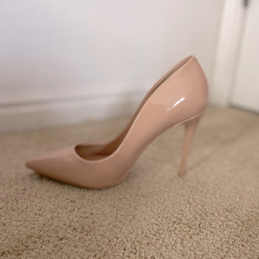 Aldo size 9 pump heels blush tan